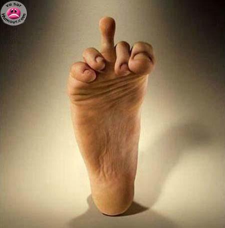 le pied !
